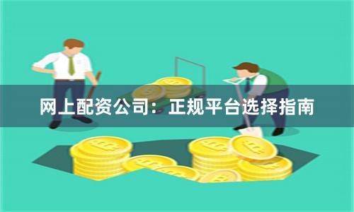 网上配资公司：正规平台选择指南